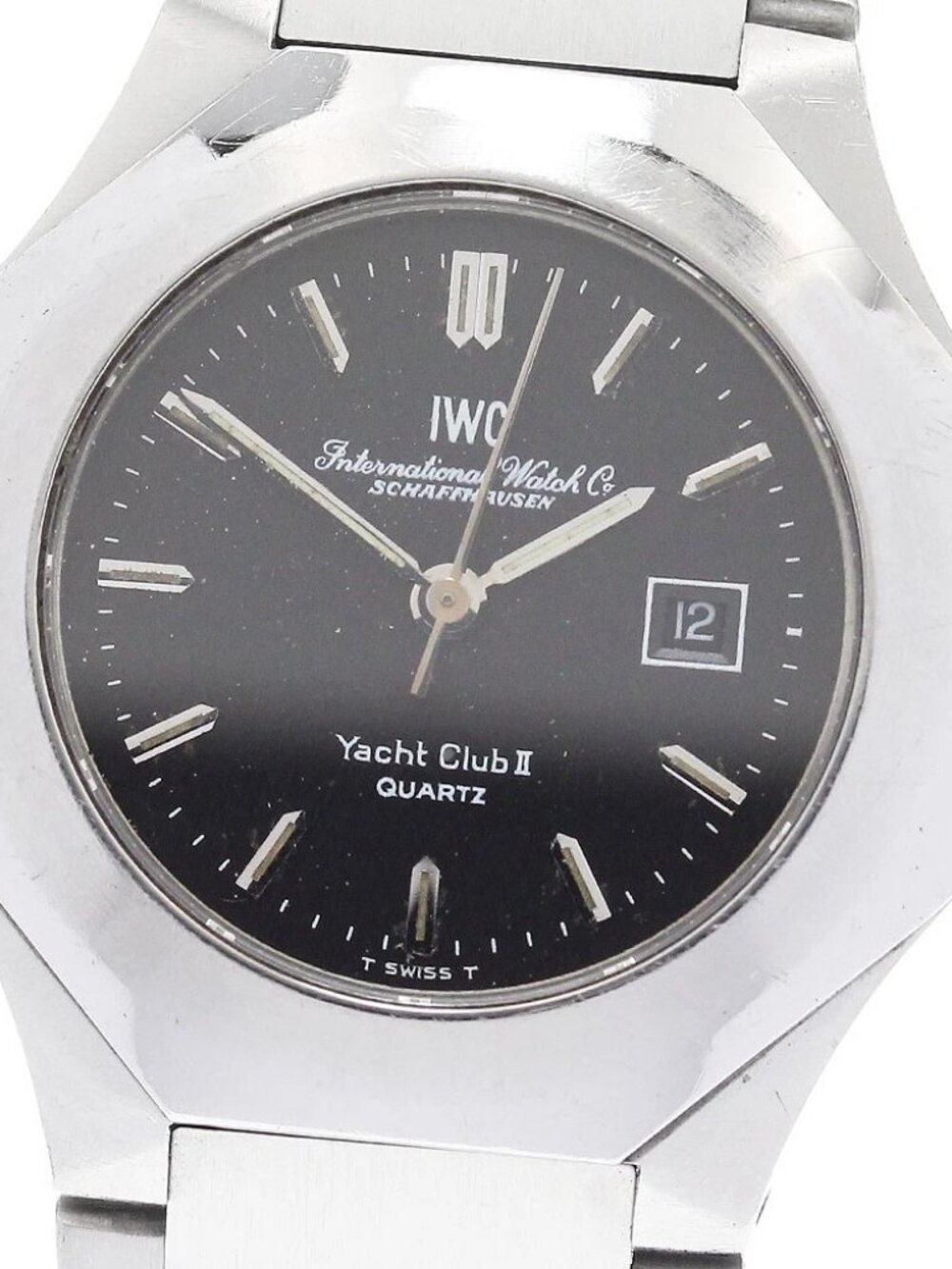 IWC SCHAFFHAUSEN Yacht Club 2 Date black Dial Quartz Boy's Watch